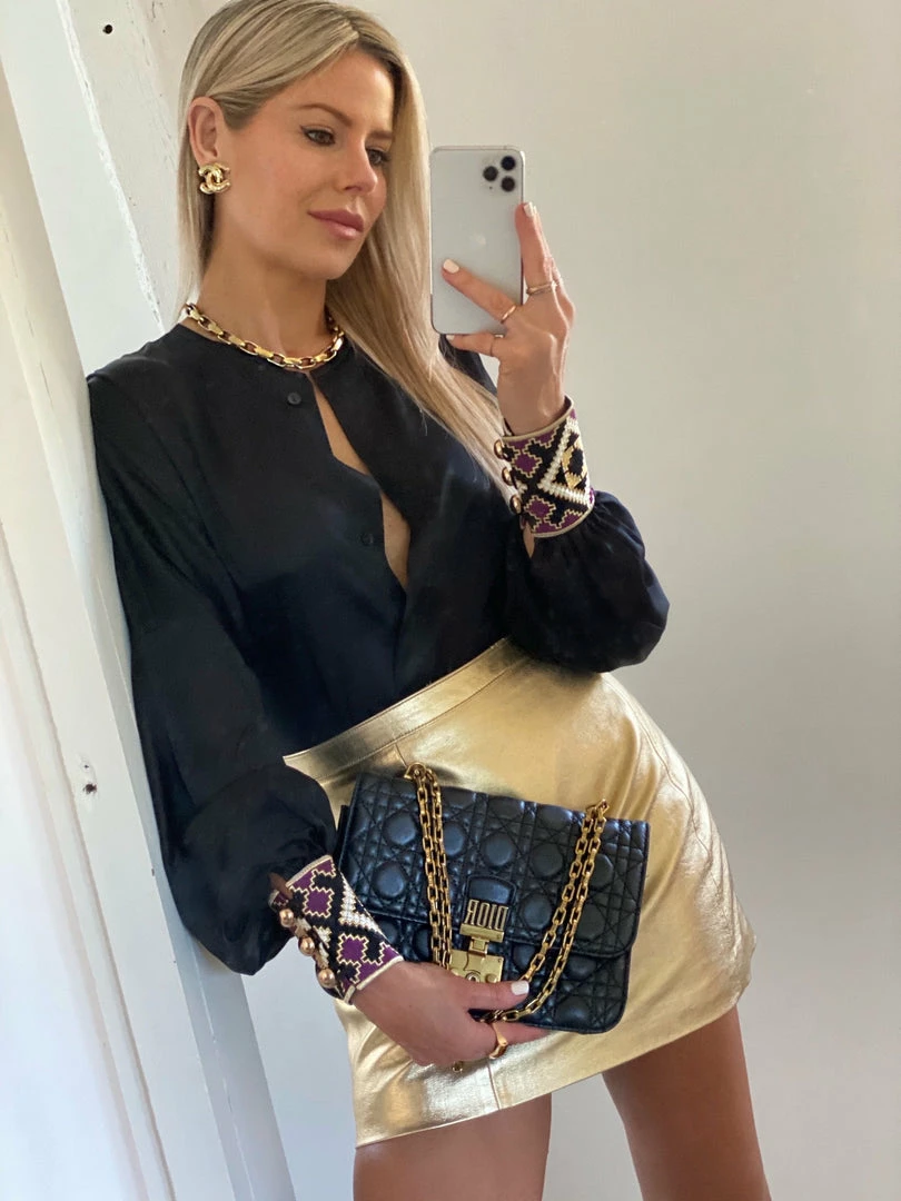 RosewaterHouse Silk Yar Blouse - Black 4 RosewaterHouse Silk Yar Blouse - Black