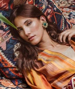 RosewaterHouse ACCESSORIES Sogol Earrings - Malachite 15 RosewaterHouse ACCESSORIES Sogol Earrings - Malachite