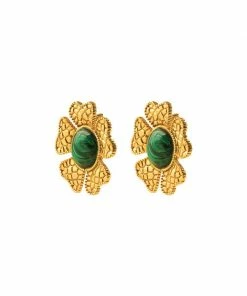 RosewaterHouse ACCESSORIES Sogol Earrings - Malachite 10 RosewaterHouse ACCESSORIES Sogol Earrings - Malachite
