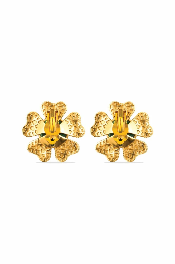 RosewaterHouse ACCESSORIES Sogol Earrings - Malachite 5 RosewaterHouse ACCESSORIES Sogol Earrings - Malachite