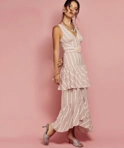 Cristina Sabatini WHAT'S HOT Rust/ Queen Mary Maxi Dress