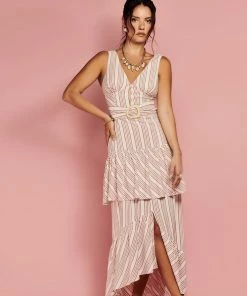 Cristina Sabatini WHAT'S HOT Rust/ Queen Mary Maxi Dress