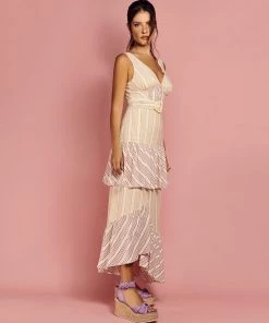 Cristina Sabatini WHAT'S HOT Rust/ Queen Mary Maxi Dress