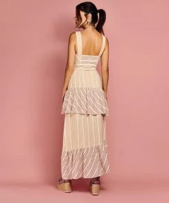 Cristina Sabatini WHAT'S HOT Rust/ Queen Mary Maxi Dress