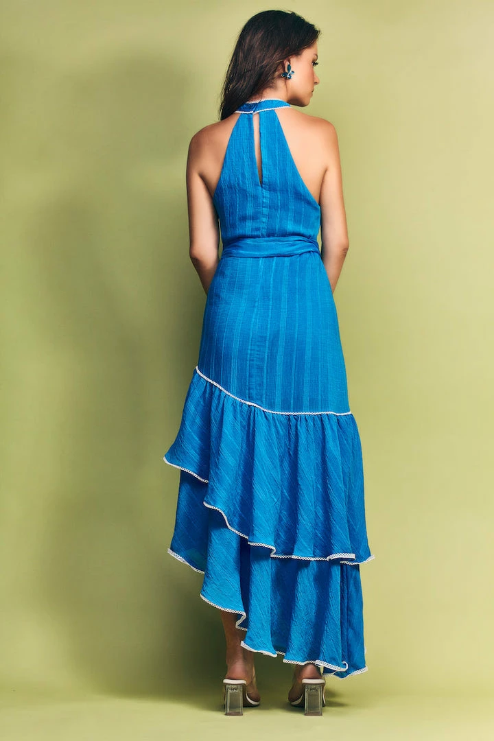 Cristina Sabatini Ocean/ Poppy Sleeveless Maxi Dress 4 Cristina Sabatini Ocean/ Poppy Sleeveless Maxi Dress