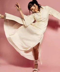 Cristina Sabatini Island White/ Agnes Bell Sleeve Maxi Dress WHAT'S HOT