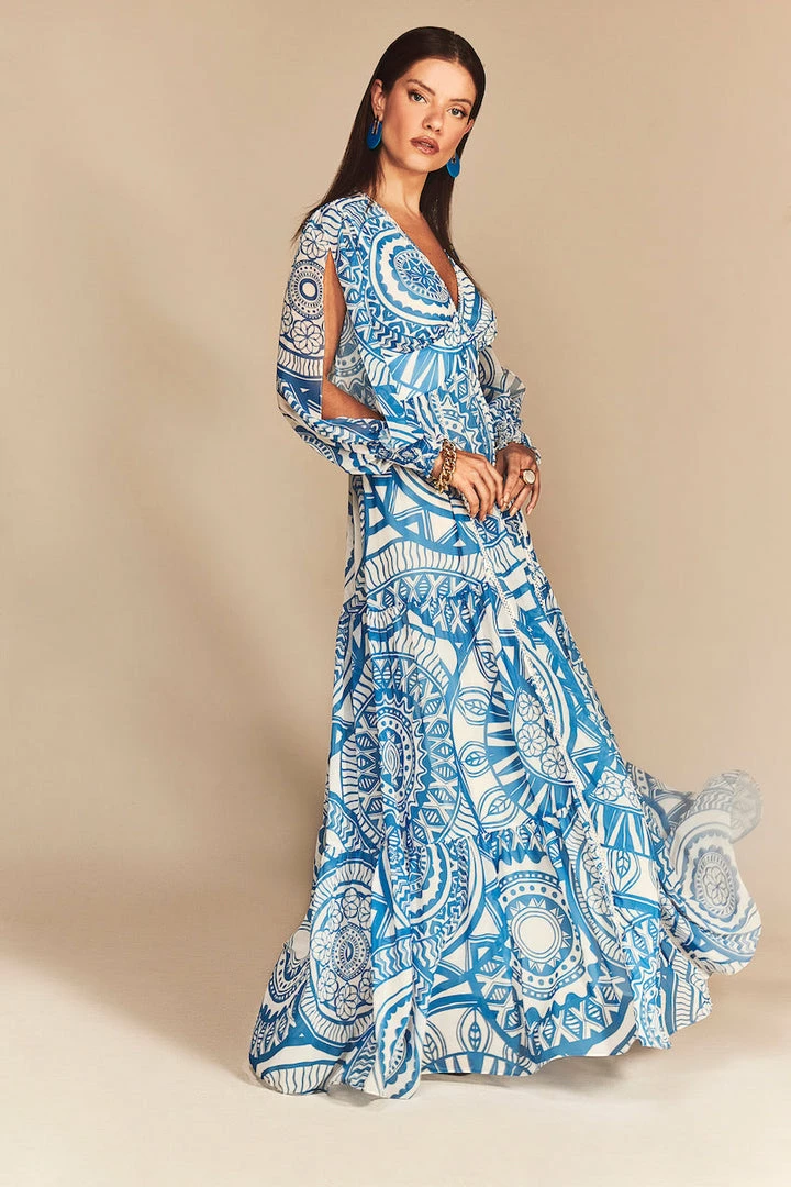 Cristina Sabatini Lime/ Faith Long Sleeve Maxi Dress 9 Cristina Sabatini Lime/ Faith Long Sleeve Maxi Dress