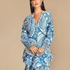 Cristina Sabatini WHAT'S HOT Ocean/ Kylie Long Sleeve Mini Dress