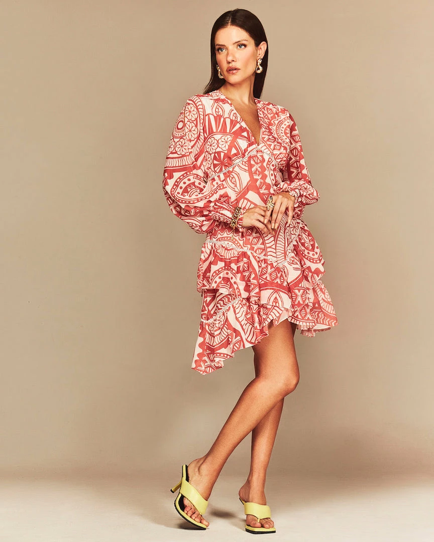 Cristina Sabatini WHAT'S HOT Ocean/ Kylie Long Sleeve Mini Dress 9 Cristina Sabatini WHAT'S HOT Ocean/ Kylie Long Sleeve Mini Dress