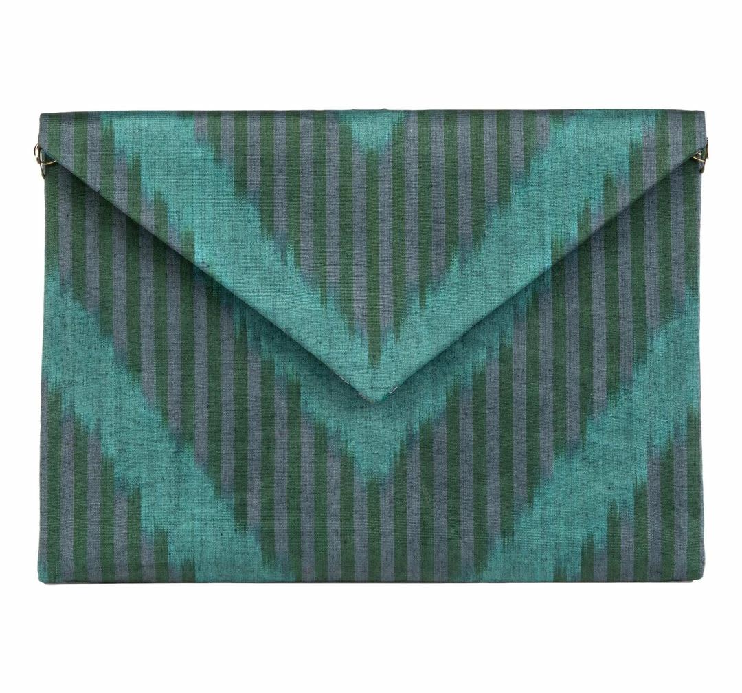 Larkin Lane WHAT'S HOT Sussex Silk Ikat Envelope Clutch 3 Larkin Lane WHAT'S HOT Sussex Silk Ikat Envelope Clutch