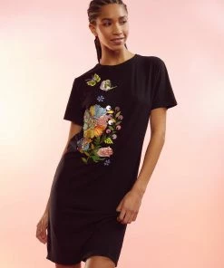 Cynthia Rowley Embroidered Tee Dress WHAT'S HOT